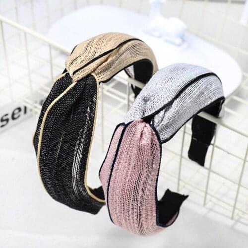36pcs/lot DIY Simple Multi Fabrics Weave Assorted Colors Head Bands Cross HeadBands Hair Styling Tools Accessory HA1304
