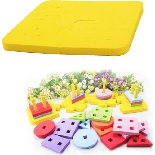 Baby educational toy Eva foam material multicolour geometry building blocks toys 38 pcs a set