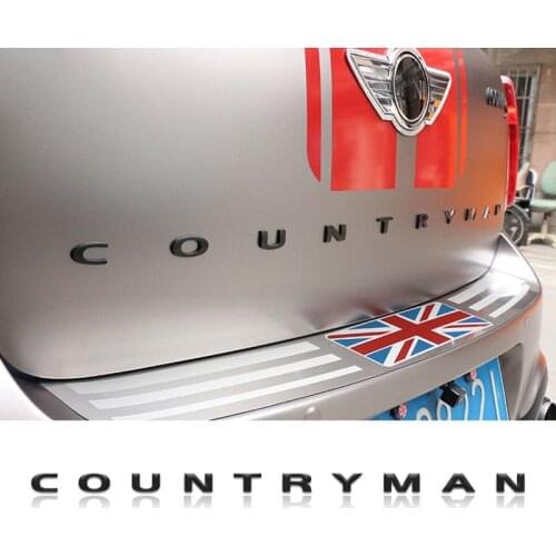 3D Metal Letters Stickers Rear Trunk Logo Emblems Car Words Sticker for BMW Mini Cooper Countryman R60 F60 Accessories