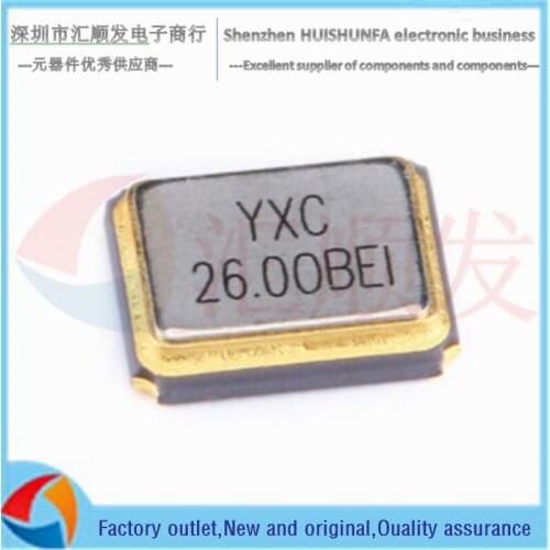 5PCS!!! 3225 SMD passive crystal oscillator/YSX321SL 26MHz 10ppm 12pF X322526MOB4SI 4 feet