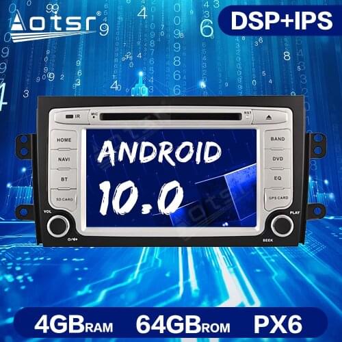 Android 10.0 4G+64GB DSP Car Radio GPS Navigation For Suzuki SX4 2006-2012 Car Multimedia Player Head Unit Auto Stereo Unit ISP