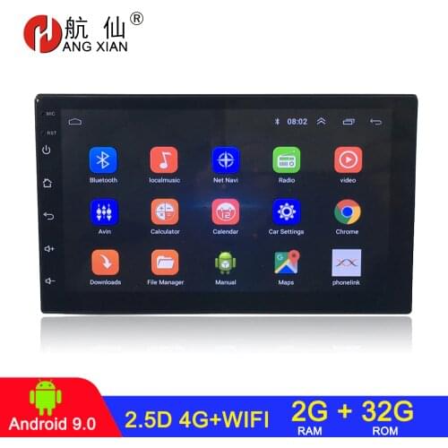 Android 9.0 2 din car radio car stereo For universal car dvd player autoradio car audio 2G+32G 4G internet wifi автомагнитола