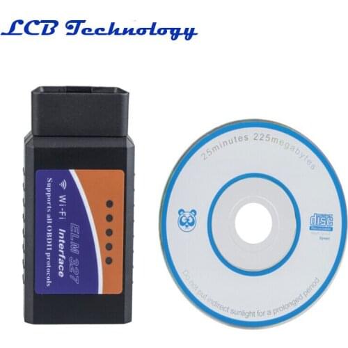 Hot 1.5 Version WIFI ELM327 Auto Scanner Wireless OBD2 OBDII Adapter ELM 327 Interface OBD2 / OBD II Auto Car Diagnostic Scanner