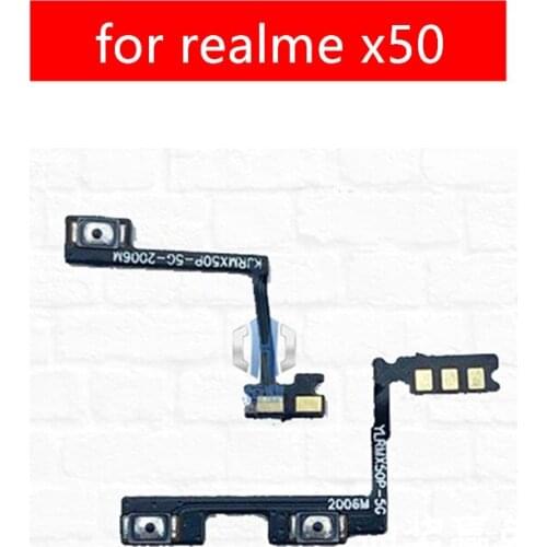 For realme x50 Power Volume Side Key button Flex Cable for realme x50 On Off Switch Flex Cable Replacement Repair Parts