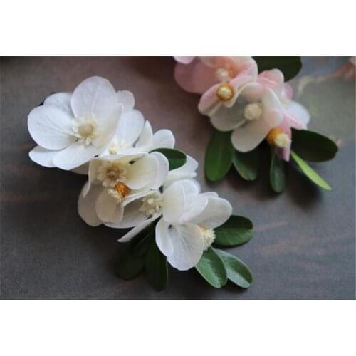 Flower Hair Clip Women Bridal Wedding Hair Accessories Handmade Headband Girls Head Wear Ornaments B1500