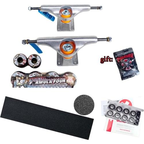 Spitfire wheels forged 5.25 THUNDER VENTURE skateboard trucks good quality chrome steel bearings grizzly grip tape skateboards