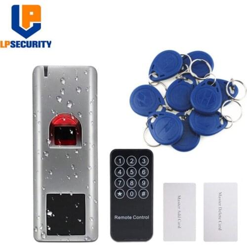 LPSECURITY Waterproof IP66 Fingerprint access control with remote control and 100 ID tags optional