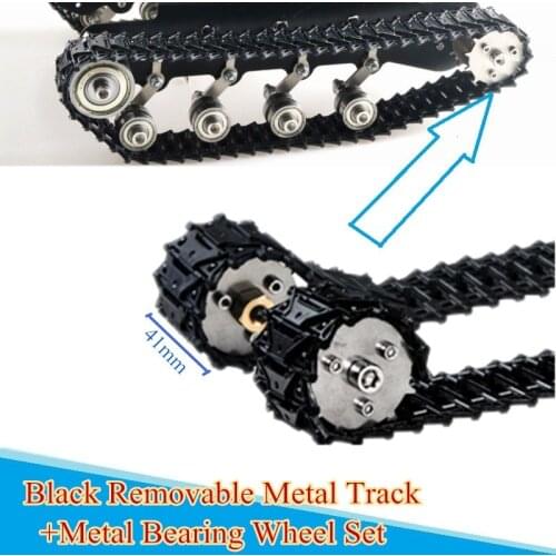 Metal track+Metal Driving Wheel , Metal Conveyor belt, Removable guide belt+Metal Driving wheels For Shock-absorbing tank
