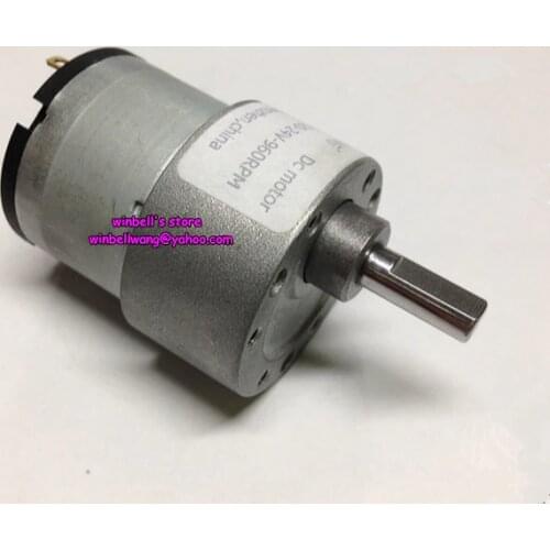 Diameter 37mm gear motor 6V 12V 24V micro DC motor large torque metal gears robot motor