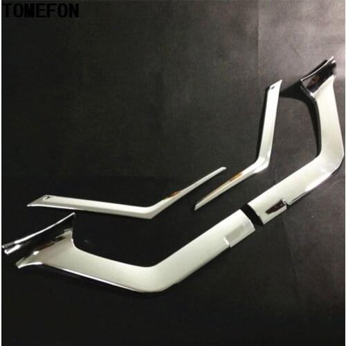 For Nissan X-Trail T32 Rogue 2014 2015 2016 ABS Chrome Front Bumper Grille Grill Cover Trim X Trail XTrail Car Styling 4pcs