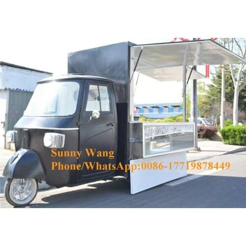 Stainless steel mobile electric food truck cart for sale food cart cooking trailer food kiosk outdoor mobile