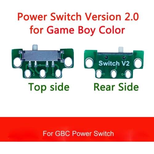 5 Pcs power switch V2.0 For Gameboy Color GBC For Gameboy Pocket GBP improved version Switch power button game console repair