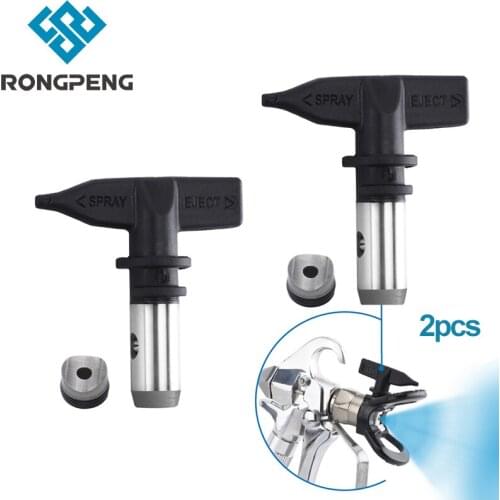RONGPENG 2pcs Useful Airless Paint Spray Gun Nozzle Tip Accessories Home Graden Tool Reversible Switch Tip Pneumatic Tool