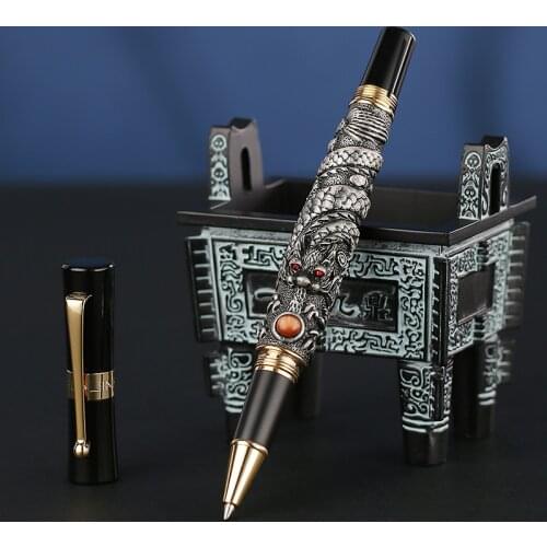 Luxury Jinhao Dragon Ballpoint Pen Gold Clip 0.7mm Nib Office Pen for Writing Boutique Gifts