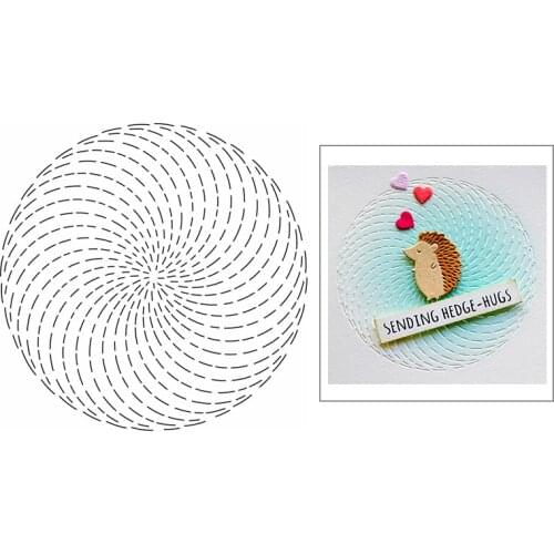 Spiral Circle Kaleidoscope Background 2020 New Metal Cutting Dies Stencil For Scrapbooking Paper Craft and Card Making No Stamps