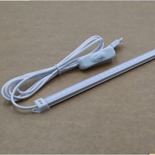 DC5V USB LED Bar Light with Switch LED Strip Light SMD5630 35/50CM LED Rigid Strip Night Market Light 24/36LEDs