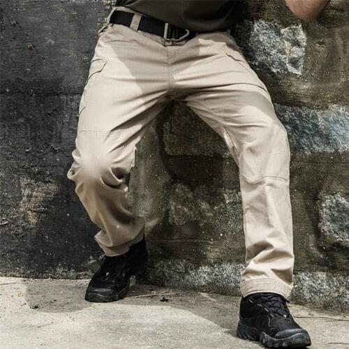 Tactical Pants IX9 Men Outdoor Long Pants For Hiking Hunting Training Military Pants Multifunction Breathable Casual Trousers