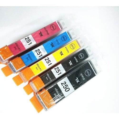 Vilaxh PGI-250 CLI-251 Ink Cartridge For Canon PGI250 CLI25 PGI 250 Pixma MG7120 MX922 MX722 MG5520 MG6420 MG5620 MG6620 MG5522