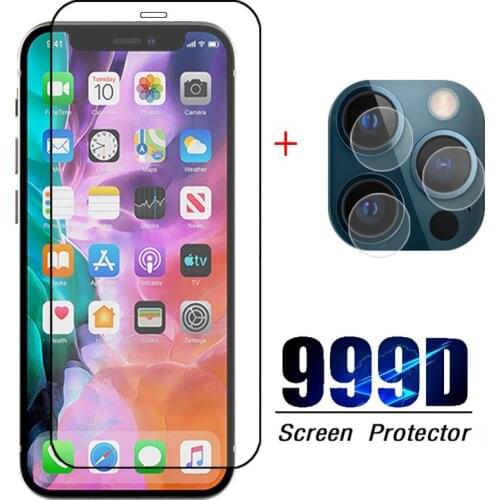 2 in 1 camera lens protective Glass For iphone 12 Pro Max screen protector Glass For iphone 12 mini 12 pro max Glass
