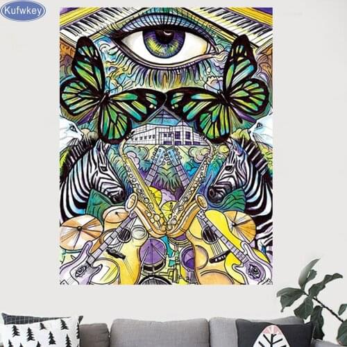 5D Diy Diamond Painting abstract butterfly Stitch Cross,full Diamond Embroidery Rhinestones Diamond Mosaic Stickers Home decor