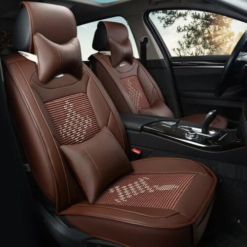 Ice silk and leather Car Seat cover For Opel vectra c zafira b Astra h gmokka insignia mokka corsa d meriva amperacar-styling