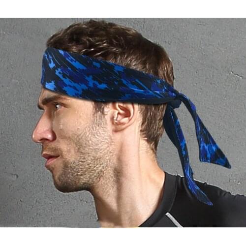 Ninja Headband Stretch Head Tie Sports Sweatband Sweat hairband Outdoor Runing Sport Headband Tied Band Basketball Yoga A301030