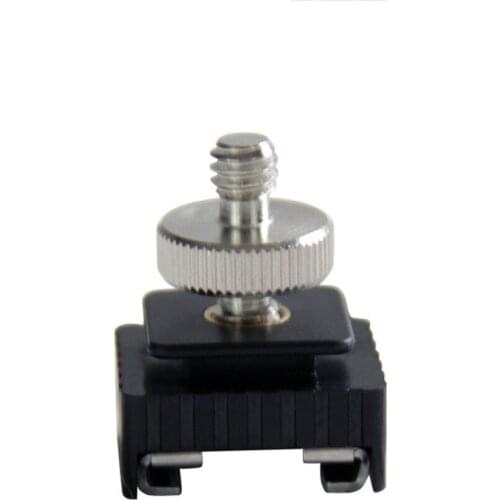 Hot Shoe head shoe converter port 1/4 1/4 screws cold shoe flash socket screw base for 580EXII/580EX/430EXII/430EX Flash