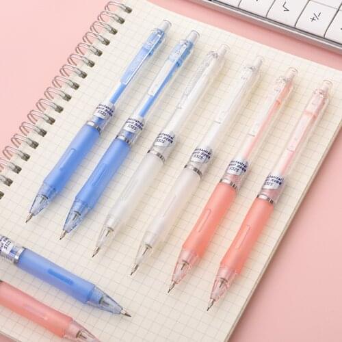 3pcs/set Simple texture Mechanical pencil 0.5mm 0.7mm Drawing Propelling pencil Plastic material Office supplies