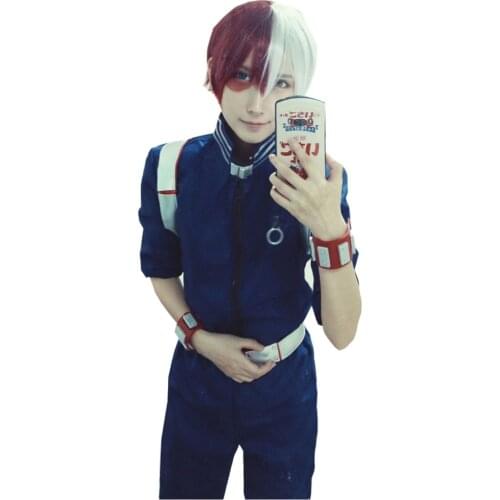 2020 New Style My Hero Academia Boku no Hero Academia Shouto shoto Todoroki Cosplay Costume Full Set With Wig And Bracelet