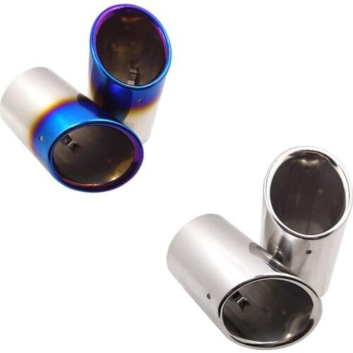 Creative For Kuga Stainless Steel Exhaust Pipe Chrome Trim Modifie Car Rear Tail Throat Muffler Auto Accessories Decoration