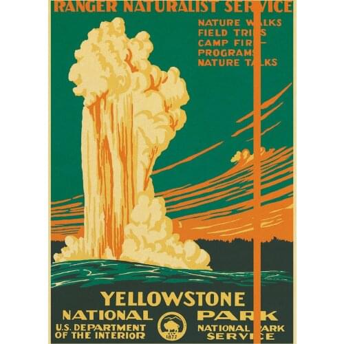 Retro style Poster National Park Abstract Art Decor Painting living room Bedroom Home Decor Picture Quality Canvas Wall Decor