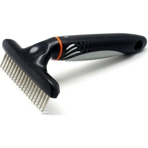 Professional Pet Dogs Cats Combs - Stainless Steel Grooming Thick Hair Removal Rake Brush For Animals Fur Shedding Comb