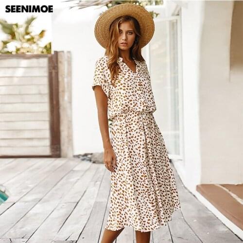 Seenimoe Summer Polka Dot Dresses