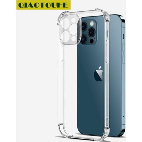 Luxury Transparent Shockproof Phone Case For iPhone 12 X XS Max 11 12 Pro Max 8 7 6S 6 Plus SE 2020 Silicone Back Cover