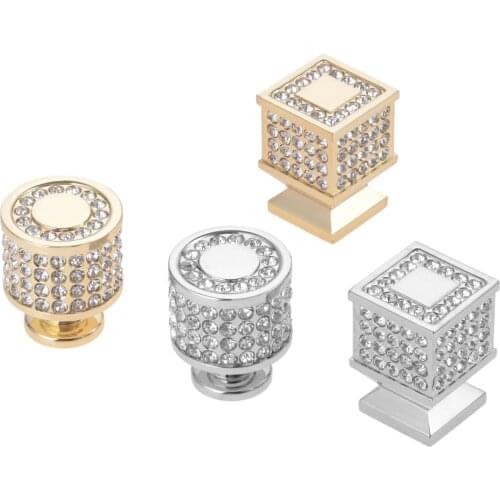 Super Luxury Door Furniture Pull Knobs Crystal Drawer Cabinet Knobs and HandlesFurnitures Cupboard Wardrobe Drawer Pull Handles
