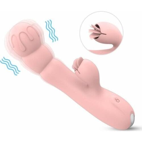 S-HANDE Vibrator Female Masturbator Vibrator Tongue Licking 9 Frequency AV Stick Female Adult Erotic Sex Products