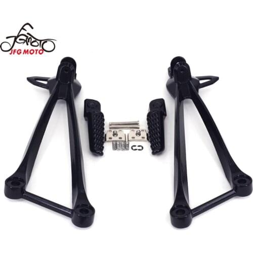 Motorcycle Rear Footpegs Bracket Mount Footpegs Foot Pegs Pedal For Kawasaki Ninja ZX6R 2009-2011 ZX10R 2008-2010