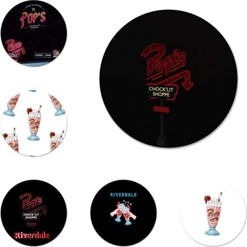 58mm American TV Riverdale Painted LOGO Icons Pins Badge Decoration Brooches Metal Badges For Backpack Decoration