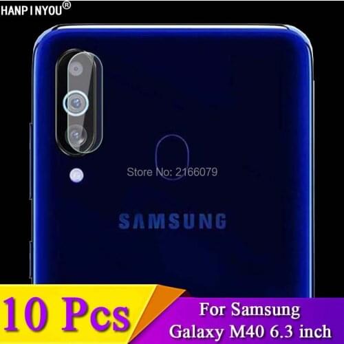 10 Pcs/Lot For Samsung Galaxy M40 M405 6.3" Clear Rear Camera Lens Protective Protector Cover Soft Tempered Glass Film Guard