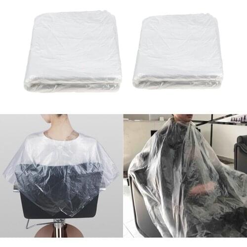 150x Waterproof Disposable Hair Cutting Cape Gown Protect Salon Capes Cloth