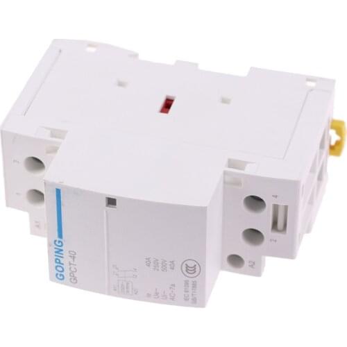2P 40A 220V 50/60HZ Din rail Household ac contactor 2NO