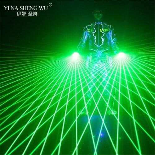 3Green+1Red) Laser Gloves High Quality Bars Nightclubs Stage Performances Fuorescent Props Music Festival LED Luminous Gloves