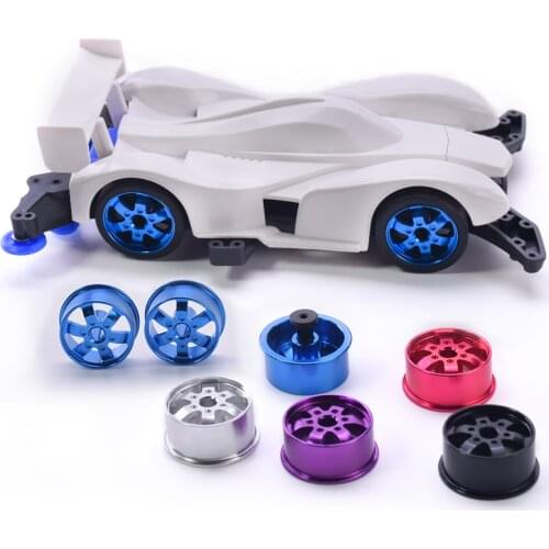 4pcs 4WD Self Made Driver With 6mm Pitch And 20mm Outer Diameter Sixclaw Color Aluminum Alloy Wheel Hub