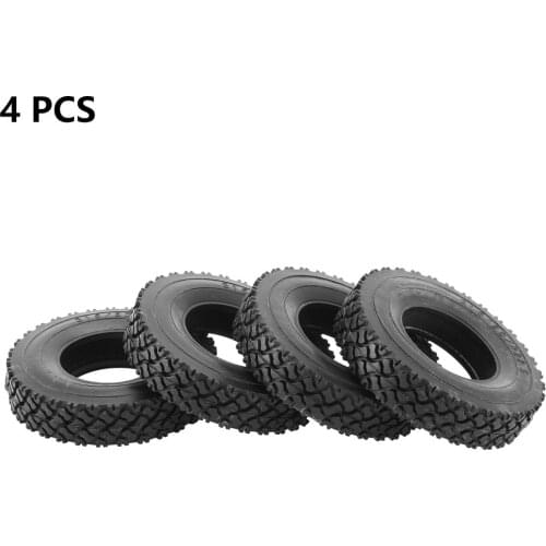 4Pcs Rubber Tyres Wheel Tires With Sponge 20mm For 1:14 Tamiya Tractor Trucks RC Car Parts Accessories Upgrade DIY Parts