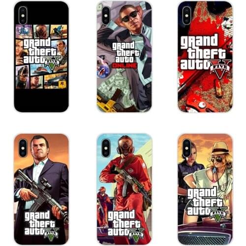 Accessories Phone Cases Covers For Xiaomi Redmi Note 3 4 5 6 7 8 Pro Mi Max Mix 2 3 2S Pocophone F1 GTA 5 Game
