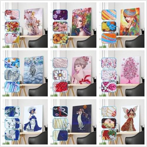 5D DIY Diamond Painting Special Part Diamond Embroidery Cross Stitch Kit Rhinestone Character Girl Picture Ornament