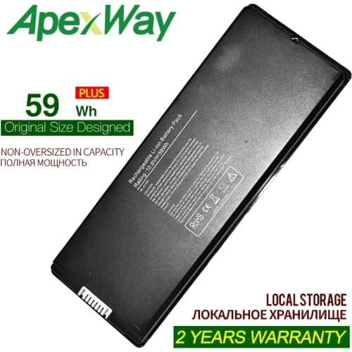 ApexWay черный Аккумулятор для ноутбукfor Apple MacBook 13 "A1185 A1181 MA561 MA561FE/A MA561G/A MA254 для MABOOK PRO 13" MB062C