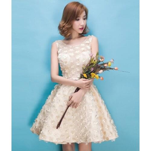 Banquet 2021 new bridesmaid dress short paragraph dress female dress bride toast clothing Slim Autumn