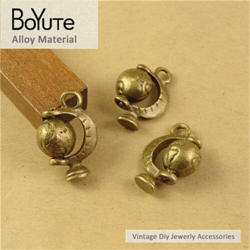 BoYuTe (40 Pieces /lot) 17*12.5MM Antique Bronze Plated Metal Zinc Alloy Tellurion Charms Pendants for Jewelry Findings