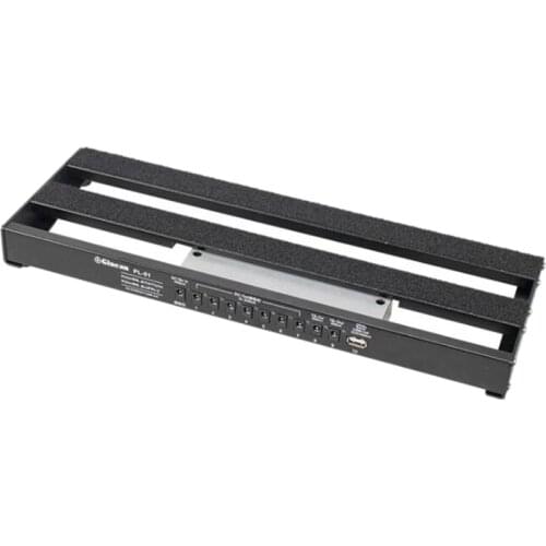 Black Aluminum Alloy Electric Guitar Pedal Effect Board for Musical Instruments Guitar Accessories with Bag(US Plug)